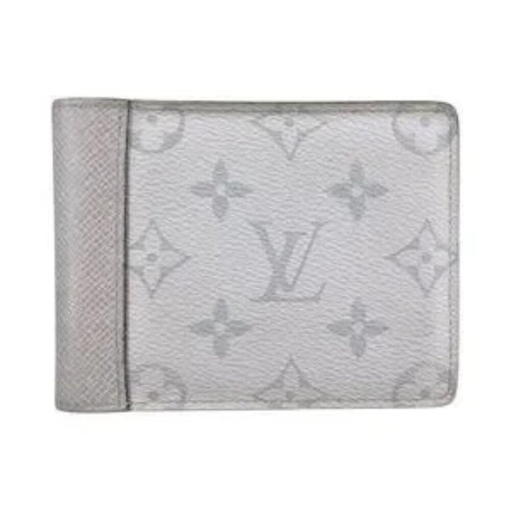 Louis Vuitton Men's Wallet- Virgil Abloh Taigarama " Antarctica White "